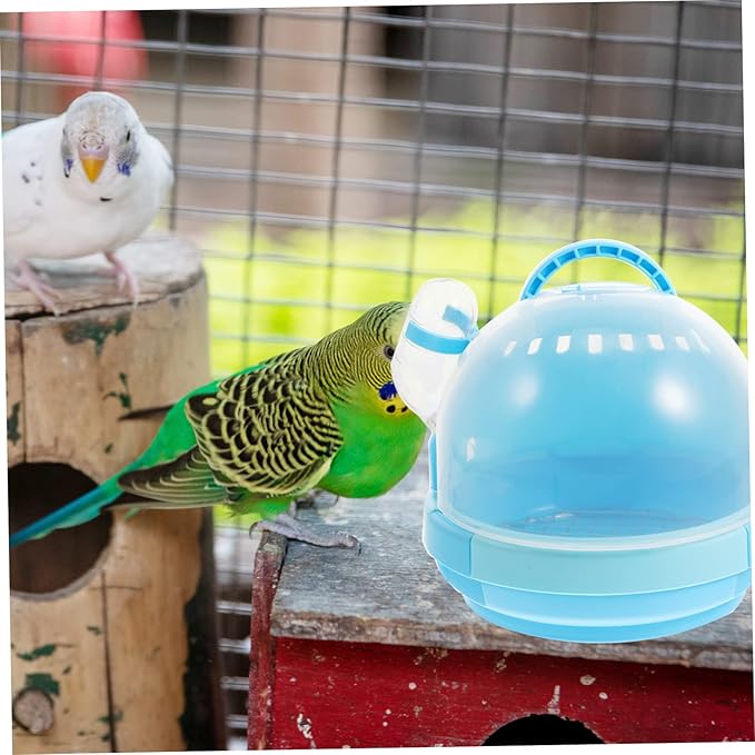 Portable Bird Carrier Cage for Parrots and Budgies Handheld Travel Cage Insulated Nesting Area 2-Piece Set for Outdoor Use