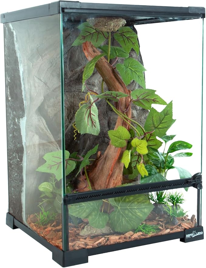 REPTI ZOO Magnetic Hanging Artificial Decoration Plant Climbing Vine for Reptile Terrarium Habitat Tank