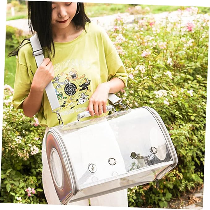 Balacoo Parrot Travel Bag Birds Carrying Pouch Portable Pet Shoulder Bag Outdoor Birds Cage Secure Fit Made of Pu Pc Material