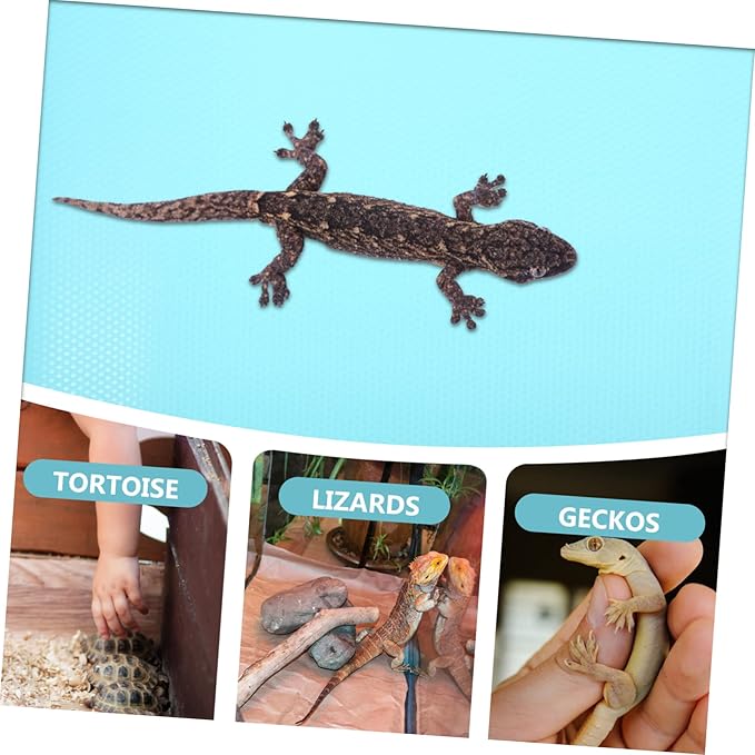 COLLBATH Crawling Carpet for Leopard Gecko Reptile Terrarium Accessories Eva Mat Portable Foldable Snake Lizard Turtle Bearded Dragon