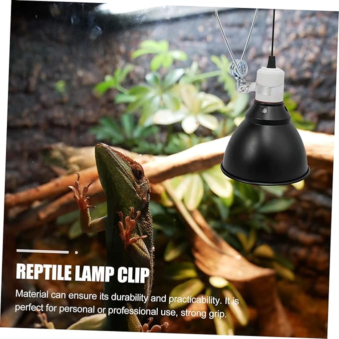 TOYANDONA 1Pc Reptile Lamp Clamp Durable Aluminum Alloy Fixture for Reptile Lampshade Easy Installation for Indoor Outdoor Use Accessory for Crawler Lighting