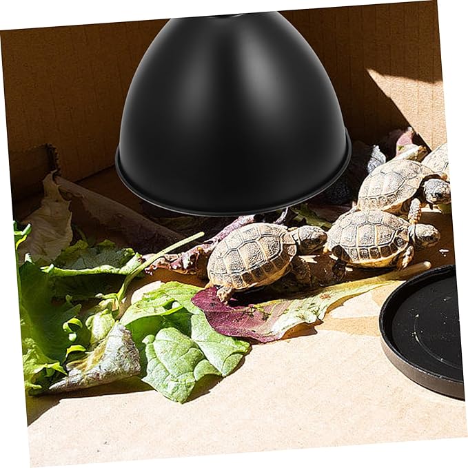 GLEAVI Tortoise Habitat Accessory Heat Lamp Shade for Reptiles Energy Efficient Lamp Cover Optimal Lighting