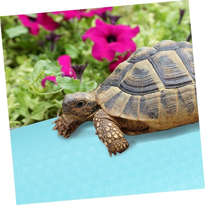 WOONEKY Reptile Carpet Mat for Tortoises Bearded Dragons Lizards Snakes Soft Substrate for Terrarium Bedding Large Safe Comfortable Reptile Habitat Accessory