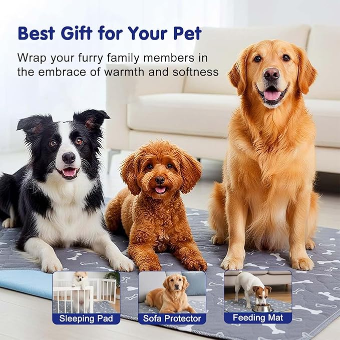 Puppy Pads with pheromones, Elite Pads for Cats, Washable Puppy Pads for Dogs and Cats, Leak-Proof & Anti-Slip Pet Training Pad for Home & Travel(Brown-A, M: 23.6" × 15.7")
