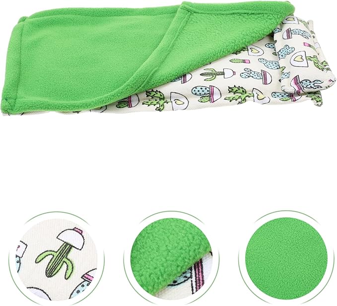 Milisten Reptile Sleeping Bag Warm Lizard Pillow Hideout Mat for Bearded Dragon