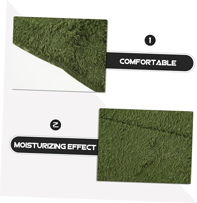 BESPORTBLE 4pcs Crested Gecko Substrate Reptile Supplies Lizard Tank Accessories Tortoise Enclosure Mat