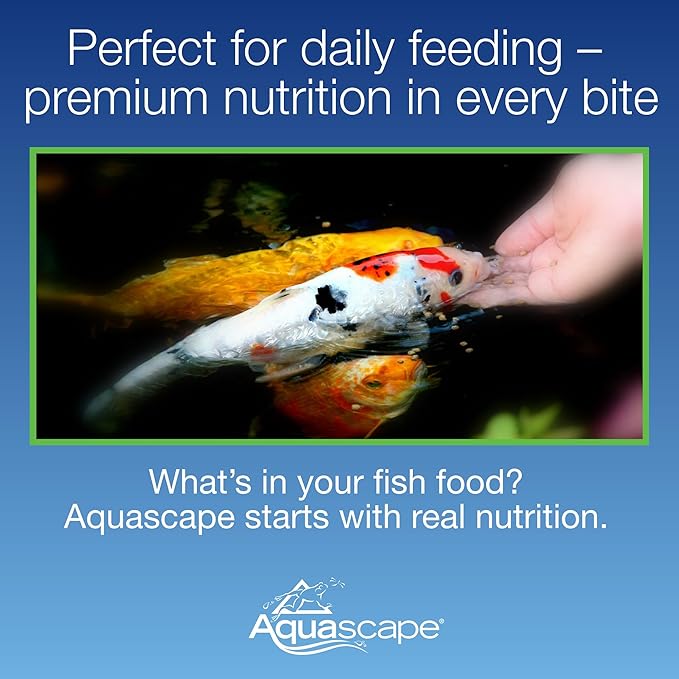 Aquascape Premium Staple Fish Food Pellets for Large Pond Fish, Large Pellet, 4.4 pounds | 98869
