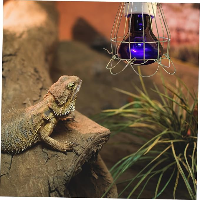 POPETPOP 4pcs Scald Lamp Protective Cover for Reptiles Insulation Shade for Terrariums Easy to Install Improved Air Circulation Prevents Burns for Lizards Tortoises