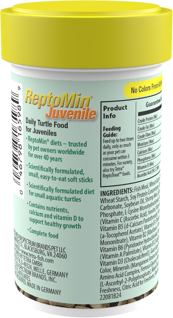 Tetra ReptoMin Baby Floating Food Sticks, 0.92-Oz (26g)