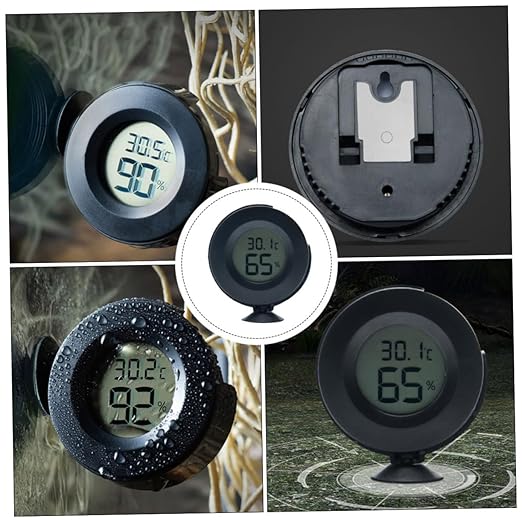 Garneck Reptile Thermometer Digital Hygrometer for Greenhouse Aquarium Babyroom Humidity Gauge Temperature