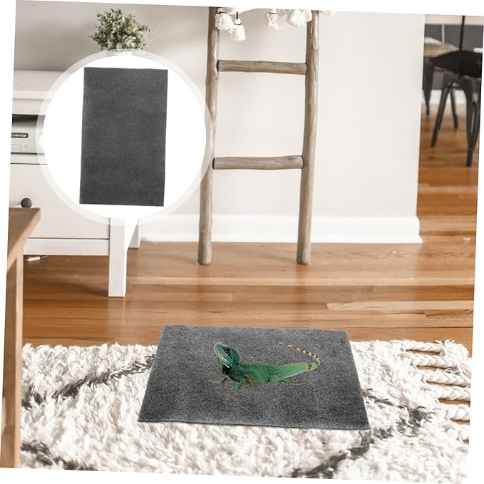 Yardwe 2pcs Reptile Carpet Tortoise Bedding Absorbent Pad Snake Habitat Accessories