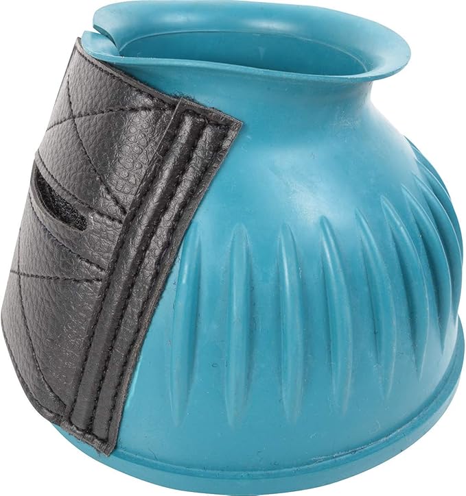 Cashel Rubber Horse Bell Boots Teal L