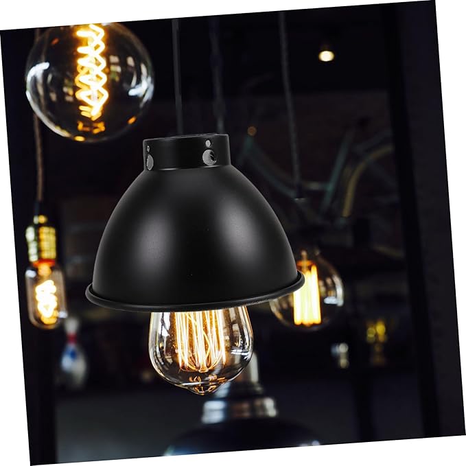 Toddmomy Reflective Lamp Shade Cover for Terrarium Durable Metal Construction Easy Installation Bulb Compatibility for Reptile Habitats