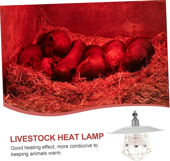 BESPORTBLE Piglet Heat Lamp Poultry Heat Lamp Poultry Heat Preservation Lamp Pet Warming Light Breeding Heating Lamp Poultry Breeding Warm Lamp Heat Preservation Light Pet Heat Lamp Plastic