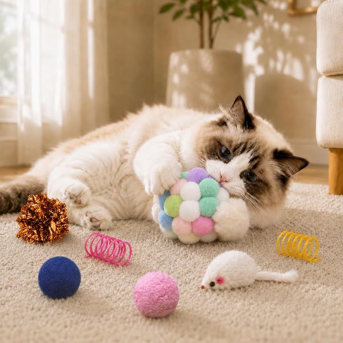 Cat Toys for Indoor Cats, 46 Pack Interactive Cat Toy Set for Kitten - Image 6
