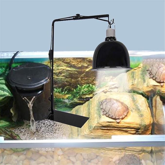 Reptile Light Fixture Holder - Reptile Heat Lamp Stand, Heat Lamp Holder | Desk Light Stand for Use with Reptiles Illumination Device Fixtures and Terrariums, Reptiles, Amphibians, Small Animals