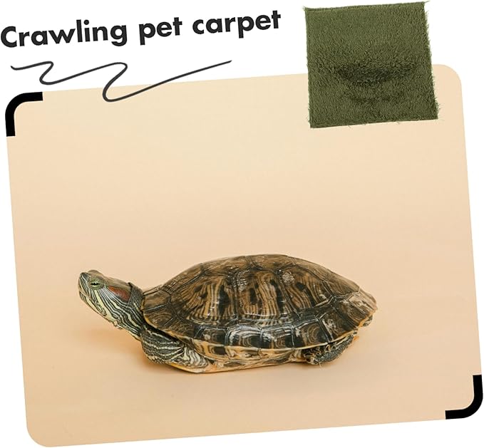 Crab Cage Pad Reptile Tank Accessories Reptile Carpet Mat Imitation Grass Bedding Terrarium Liner for