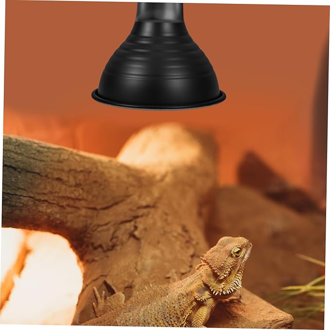 Heat Lamp Cover for Reptiles Lampshade Shell for Geckos Insulation Lampshade for Pet Lizards Easy Install Reptile Lamp Accessory