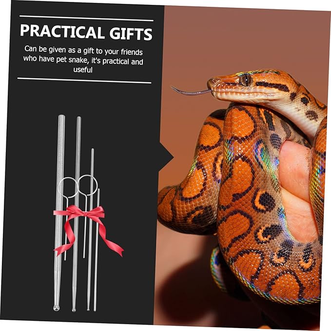 SUPVOX 6pcs Reptile Supplies Snake Snake Probe Gender Probe Ergonomic Handle Toy