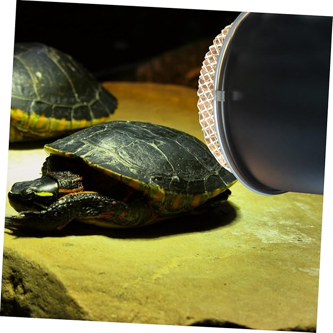 Alasum 5.5 Inch Reptile Heat Lamp Cover Scald Insulation Lampshade for Reptile Box Compatible Lighting Systems