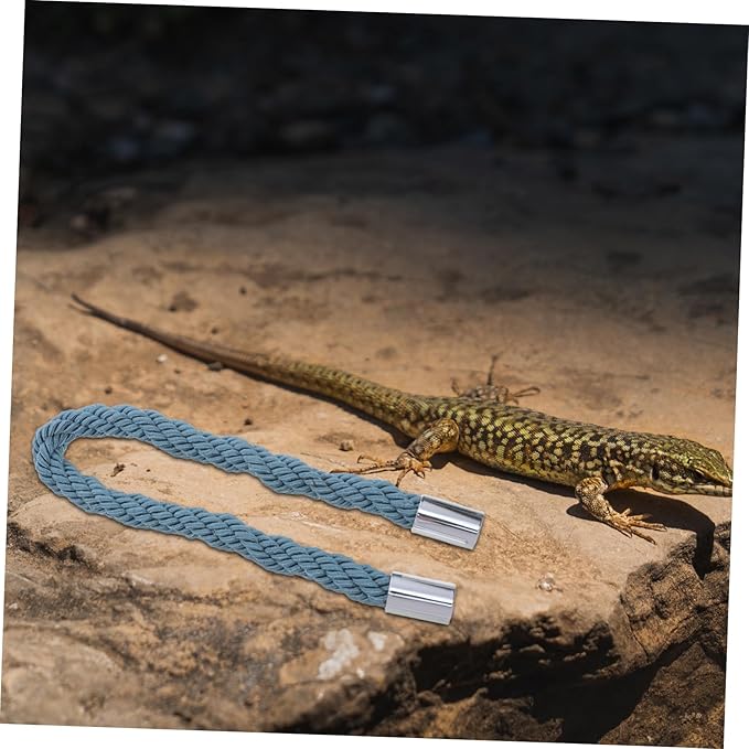 VICASKY Bearded Dragon Climbing Rope Bridge Multi-Functional Reptile Swing Toy for Lizards Geckos and Crabs Sturdy Climbing Accessory for Reptile Tanks and Terrariums