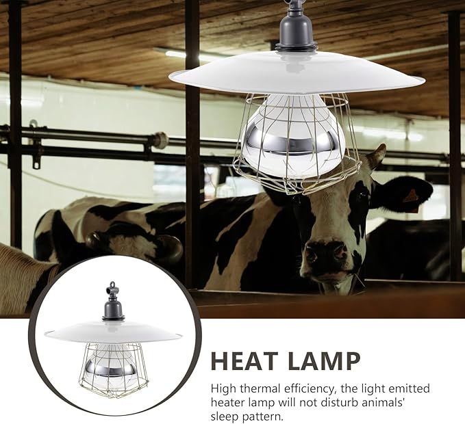 Milisten Brooding Heat Preservation Lamp Heating Poultry and Livestock Safe and Efficient Heat Source for Chicks Pregnant Animals and Newborns