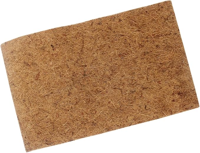 Natural Coconut Fiber Reptile Carpet Mat Non-Slip Terrarium Bedding for Lizards Snakes Tortoises Soft Breathable Fit Substrate Liner with Air and Water Permeability