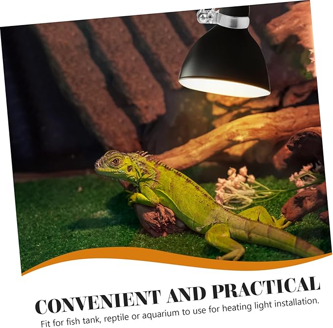 2Pcs Adjustable Reptile Light Clamp Fixture Flexible Lamp Holder for Heat Lamps Dome Support Bracket Easy Installation for Enhanced Light Coverage and Plant Growth