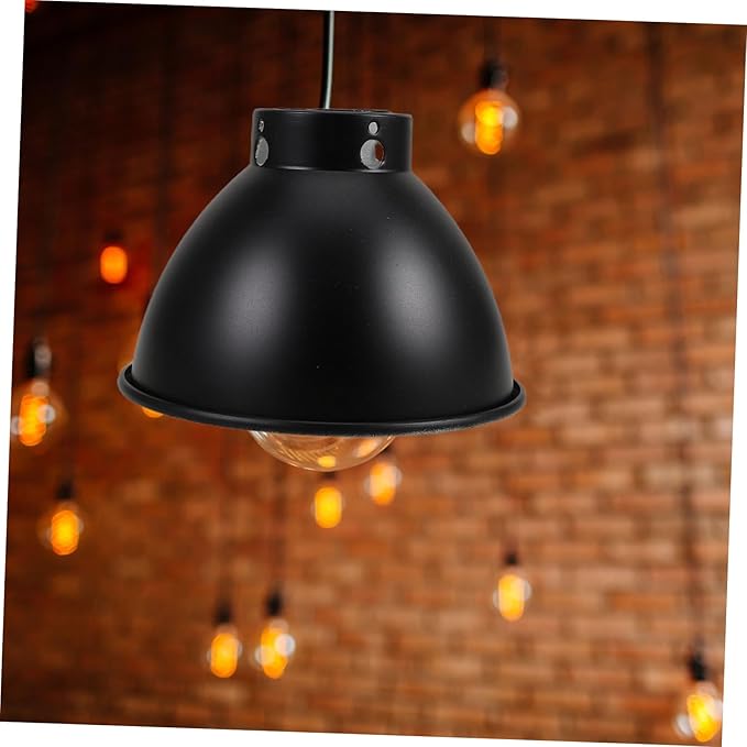 SUPVOX Reflective Light Shade for Terrariums Metal Heat Lamp Cap Sturdy Construction Multibulb Compatibility Easy Assembly for Reptile Habitat Lighting