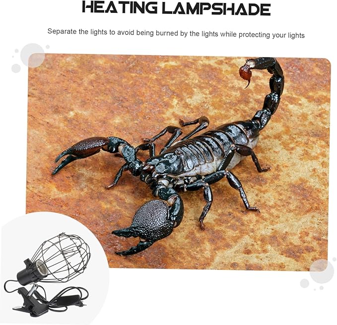 GALPADA 1pc Reptile Heating Lamp Cover Basking Light Shade for Turtle Lizard Bearded Dragon Compatible Ceramic Bulbs Us