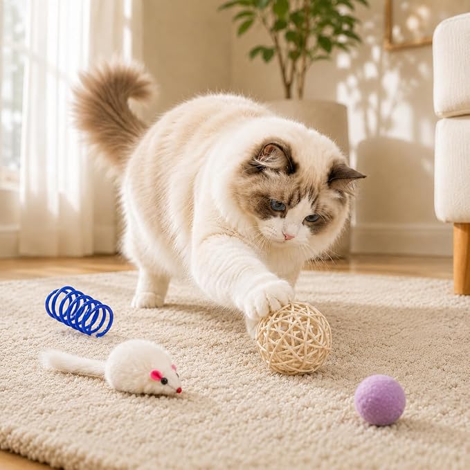 Cat Toys for Indoor Cats, 46 Pack Interactive Cat Toy Set for Kitten - Image 7