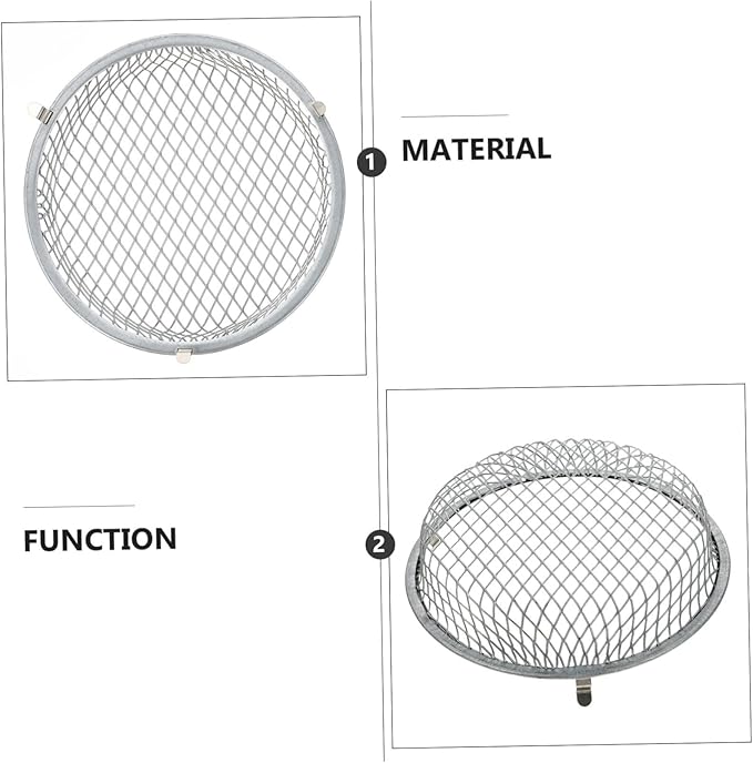 Happyyami Reptile Heating Lamp Shade Mesh Cover Insulation for Lizard Snake Terrariums Easy to Install Scald Prevention Sturdy Design for Pet Safety
