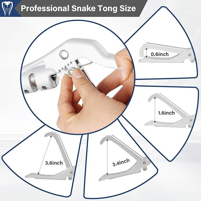 69" Professional Snake Grabber Tools, Snake Catcher Tongs Rattlesnake Copperheads Grabber Keep Spacing Reptile Snake Tools Sponge Handle Wide Jaw Without Harm Move Suit For Chicken Coops Yards Farms