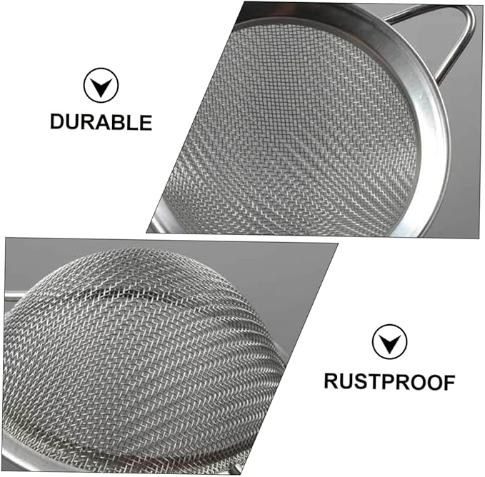 2PCS Lizard Dung Sieve Shovel Set Reptile Sand Filtering Shovel Mesh Sturdy Stainless Steel Sand Scoop for Reptile Habitats