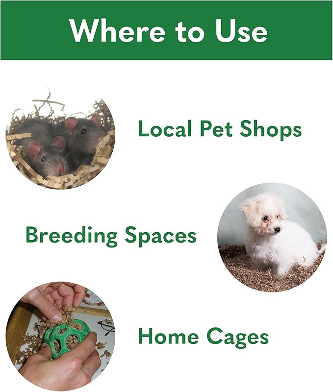 ECO BEDDING 99% Dust Free Paper Bedding for Small Pets and Birds, Eco Natural, 3 lb (Expands to 60 L)