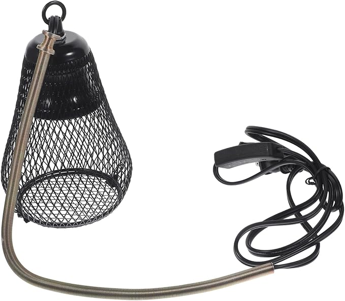 Toddmomy Reptile Tank Heat Lamp Shade Cover for Snake Accessories Light Cover for Reptile Decor