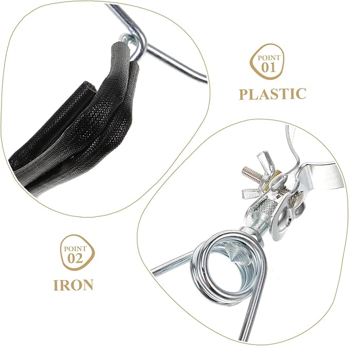 Toddmomy 4pcs Adjustable Reptile Light Clamp Holder Flexible Dome Lamp Fixture for Heating Light Installation Aquariums and Terrariums Easy to Install High Durability for Reptile Pets