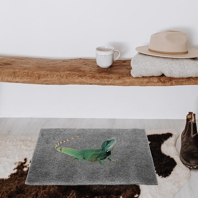 2Pcs Decorative Reptile Mat Absorbent Wear-Resistant Polyester Bedding for Snakes Tortoises and Lizards Comfortable Breathable Pet Terrarium Liner