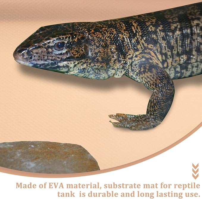 Ipetboom Crawling Carpet for Reptiles Lizard Gecko Snake Turtle Easy to Clean and Install