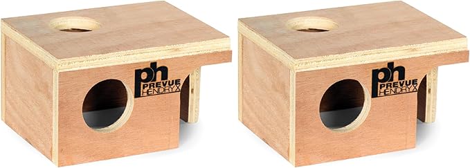 Prevue Pet Products Wood Mouse Hut 1120 (Pack of 2)