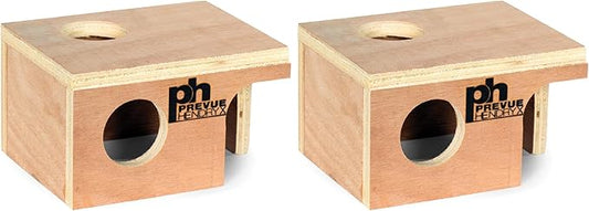 Prevue Pet Products Wood Mouse Hut 1120 (Pack of 2)