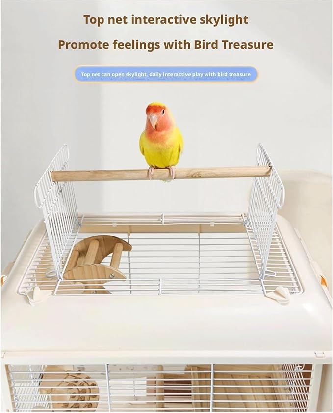 Bird Cage Acrylic Bird Aviary Parrot Cage Flight Birdcag Bird Carrier Travel Carrier Cage Parakeet Cage Cockatiel Cage Easy to Use