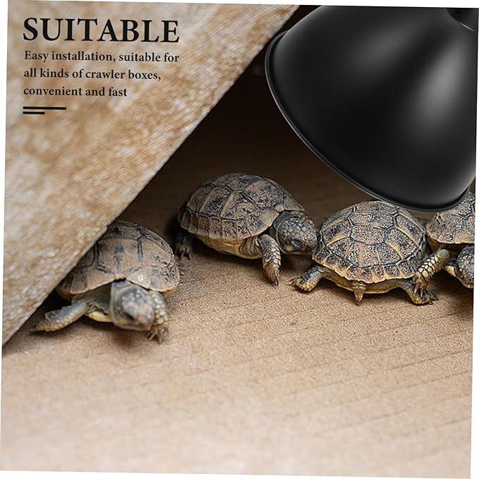 Reptile Heat Lamp Shade Iron Lampshade Accessory Reptile Box Cover Energy-efficient Insulated Lamp