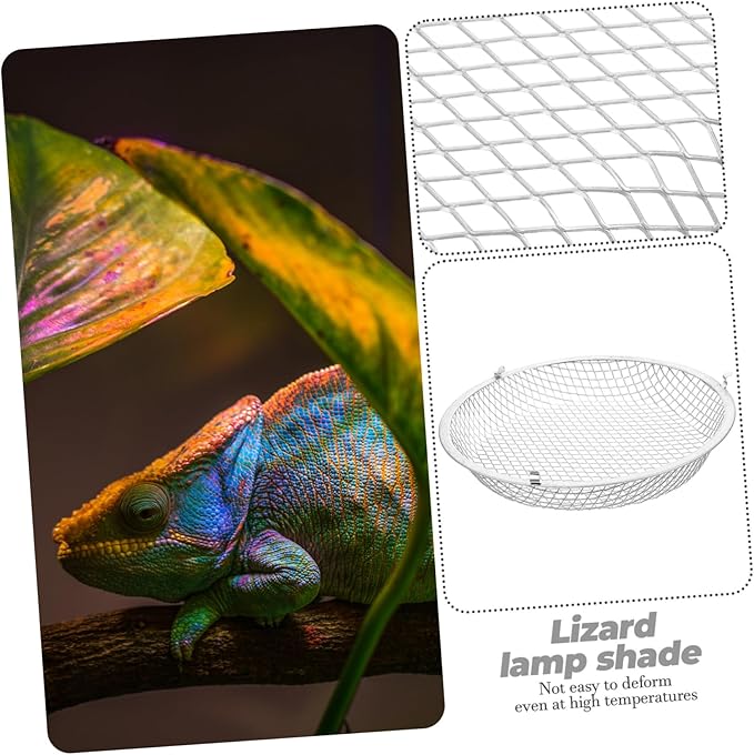 YARNOW Scalding Mesh Cover for Reptile Snake Light Heat Lamp Shade Turtle Tank Accessory Lampshade Shell Sturdy Material Easy Install Protect Pet
