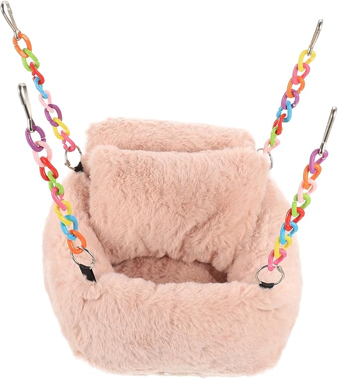iplusmile Accessory Sleeping Squirrel Pig Resting Warm Cave Bedding Hut Comfortable Hammock Hanging Habitat House Pet Cage Rat Small Toys Glider Ferret Accessories Animal Beds Hideout