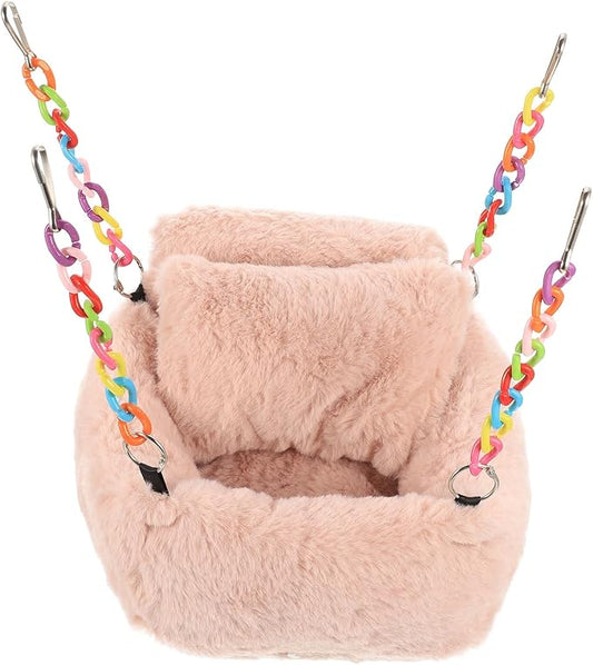 iplusmile Accessory Sleeping Squirrel Pig Resting Warm Cave Bedding Hut Comfortable Hammock Hanging Habitat House Pet Cage Rat Small Toys Glider Ferret Accessories Animal Beds Hideout