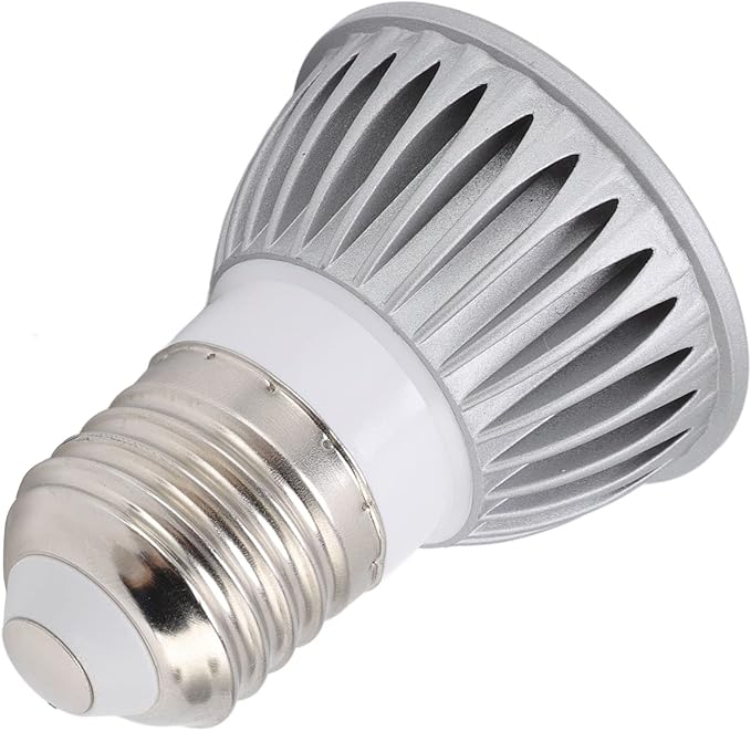 ZJchao Basking Light Bulb Reptile Heat Lamp Bulb Full Spectrum UVA UVB LED Concave Convex Mirror Sun Basking Lamp for Turtles Lizards Snakes Aluminum Alloy 5W 10.0 UVB (110V)