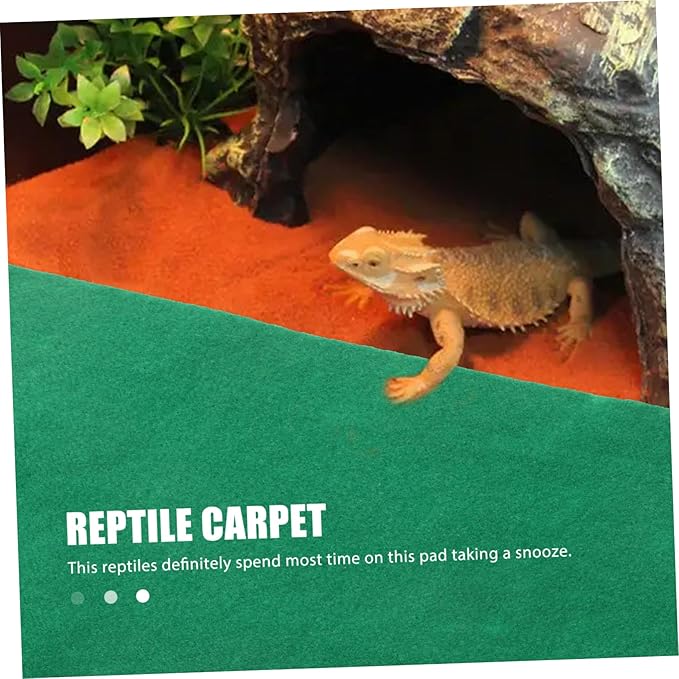 UPKOCH 60x40cm Waterproof Reptile Heating Pad for Turtles Lizards and Snakes Insulated PET Cushion for Terrarium Use
