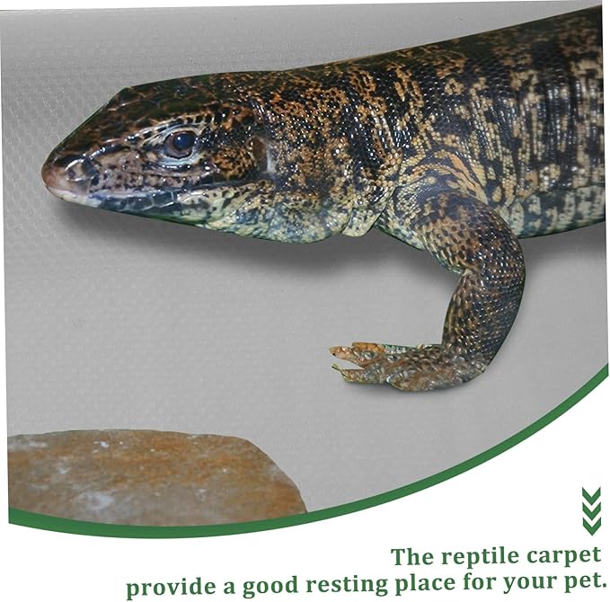 Reptile Substrate Carpet for Bearded Dragon Snake Tortoise Gecko Comfortable and Lightweight Terrarium Bedding Mat for Reptile Tank Use
