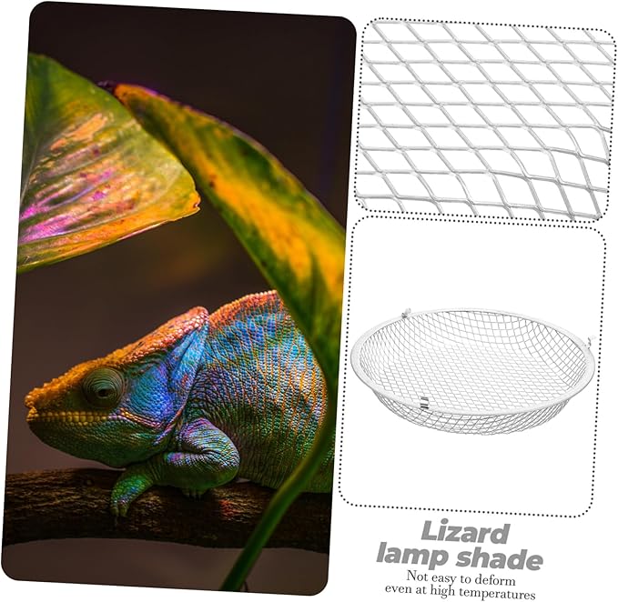 Dome Shaped Bulb Shade for Reptile Terrarium Lamp Cover for Reptile Habitat Heat Lamp Mesh Cover Pet Shade